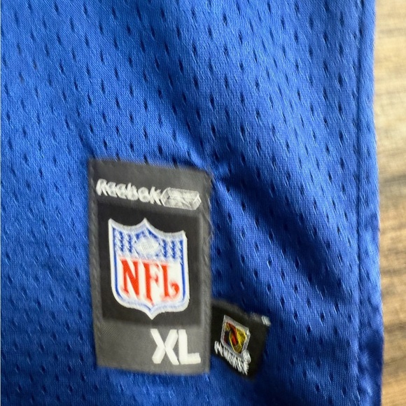 NFL Royal Colts Manning 18 Blue and White Men's Jersey - Picture 4 of 5